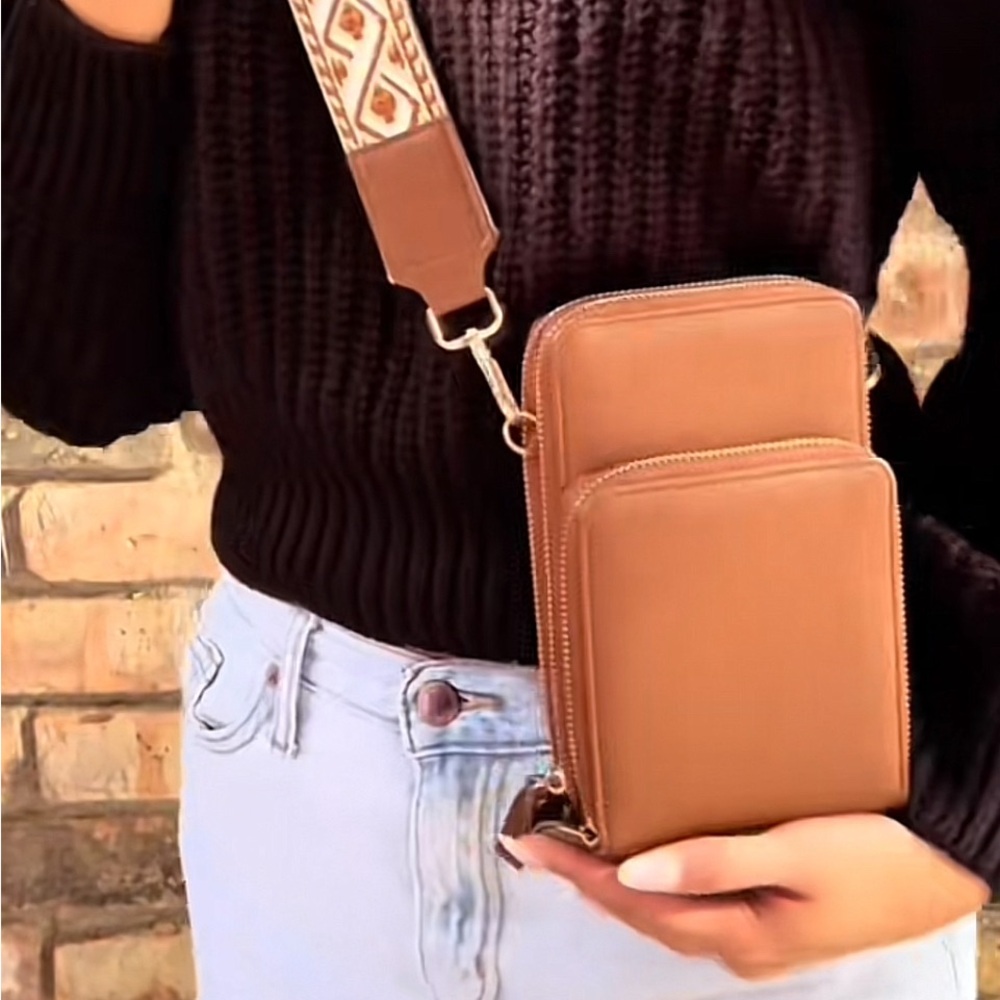 NWT black boho crossbody bag trendy purse bag - Picture 2 of 4